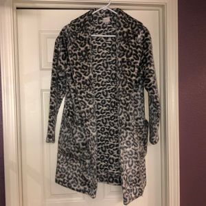Target • A New Day (Brand) • Leopard print faux fur wrap coat